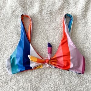 (boutique) rainbow colorful padded bikini top